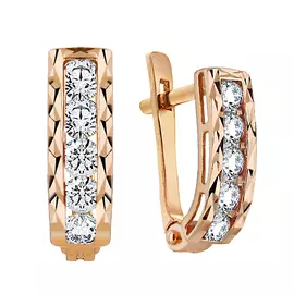 Серьги детские из золота 12-0505а