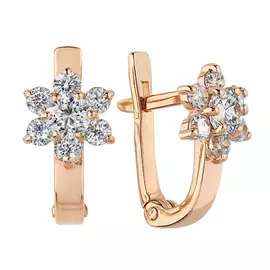 Серьги детские из золота 12-0578