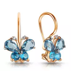 Серьги детские из золота 16611427000