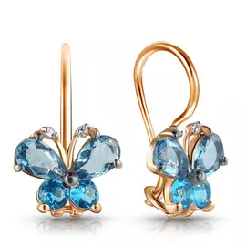 Серьги детские из золота 16611427000