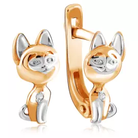 Серьги детские из золота 21547-100