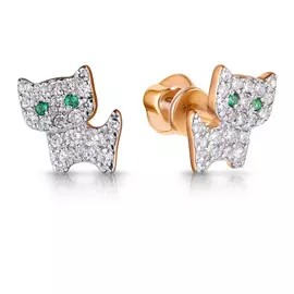 Серьги детские из золота 26611619000