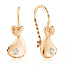 Серьги детские из золота 2-823