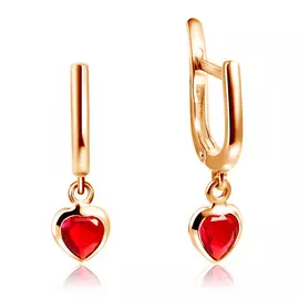 Серьги детские с английским замком из золота 16611433000