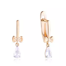 Серьги детские с английским замком из золота 26611615000