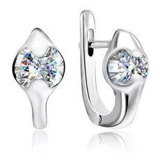 Серьги из белого золота с бриллиантами 66319001000