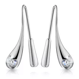 Серьги из белого золота с бриллиантами 66319058000