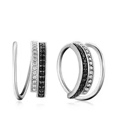 Серьги из белого золота с фианитами 66311902002