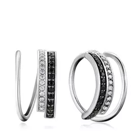 Серьги из белого золота с фианитами 66311902002