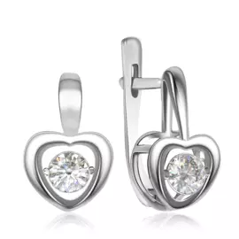 Серьги из белого золота с танцующими бриллиантами RD0000326206000