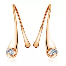 Серьги из красного золота с бриллиантами 16319058000