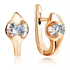 Серьги из красного золота с бриллиантами 16319001000