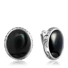 Серьги из серебра 01с459639ч-1