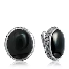 Серьги из серебра 01с459640ч-1