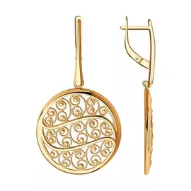 Серьги из серебра 93-121-00662-1