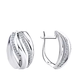 Серьги из серебра 94-120-00493-1