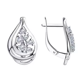 Серьги из серебра 94-120-00566-1