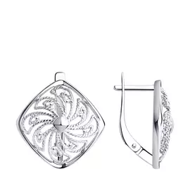 Серьги из серебра 94-120-00709-1