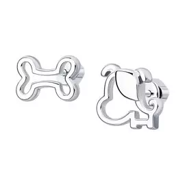 Серьги из серебра 94-122-00376-1