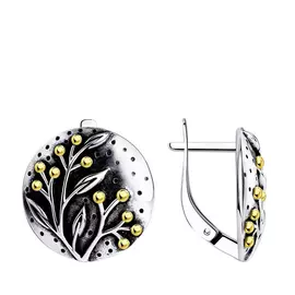 Серьги из серебра 95-120-00806-1