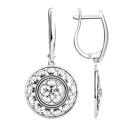 Серьги из серебра 95-121-01114-1