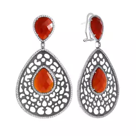 Серьги из серебра AES34101W_KAG_001_BW