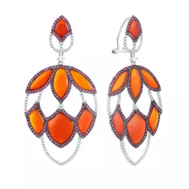 Серьги из серебра AES34213W_KAG_001_WG