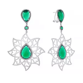 Серьги из серебра AES34250W_ZAG_001_WG