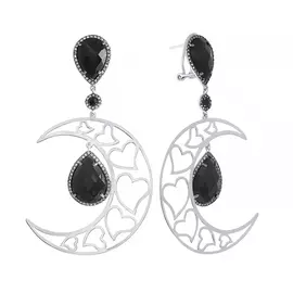 Серьги из серебра AES34252W_OX_001_WG