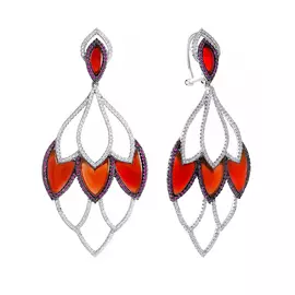 Серьги из серебра AES34519W_KAG_001_WG