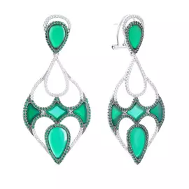 Серьги из серебра AES34522W_ZAG_001_WG