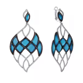 Серьги из серебра AES34523W_GAG_001_WG