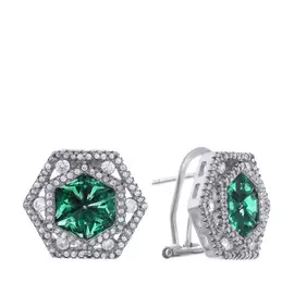 Серьги из серебра AES36928W_SR_001_WG