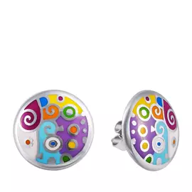 Серьги из серебра AS00064E_SR_ENAM_WG