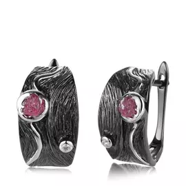 Серьги из серебра AY-E00108-X-WB-Pin-X-W