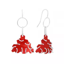 Серьги из серебра BAG2810ASG_SR_ENAM_002_WG