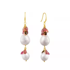 Серьги из серебра CE019_SR_TUC_WB_YG