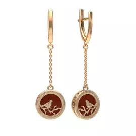 Серьги из серебра E10099-1ZK