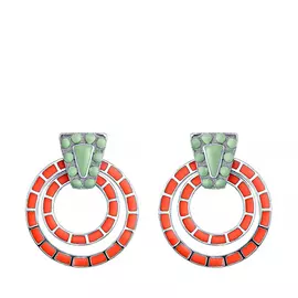 Серьги из серебра E35735-Y_SR_ENAM_WG