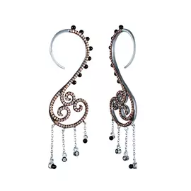 Серьги из серебра E6690-1_SR_BI_001_WG