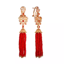 Серьги из серебра EE018512_SR_AG_001_YG