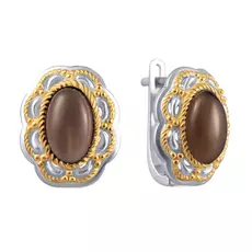 Серьги из серебра EK-1035_SMQ_SR_SQ_WJ