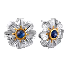 Серьги из серебра EK-1109_KYN_SR_KI_WG