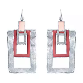 Серьги из серебра ES125_SR_ENAM_WG