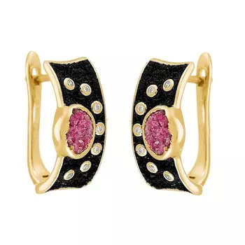 Серьги из серебра Gl-E00138-X-L-Pin-X-W