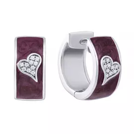 Серьги из серебра ME12860A_SR_ENAM_003_WG