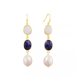 Серьги из серебра S007_SR_CD_LB_WP_YG