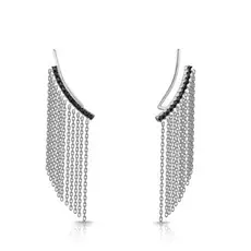 Серьги из серебра с32-1318Сфч