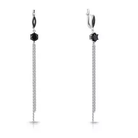 Серьги из серебра с32-21313Скч