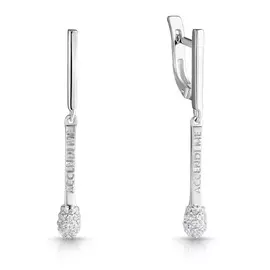 Серьги из серебра с50-1267Сф